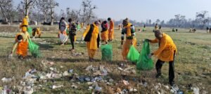 हरिद्वार के पंतद्वीप में शांतिकुंज के हजारों साधकों ने चलाया वृहद स्वच्छता अभियान