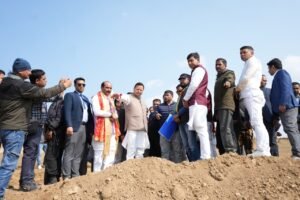 256 करोड़ की लागत से बन रहे प्रदेश के प्रथम महिला स्पोर्ट्स कॉलेज का मुख्यमंत्री श्री पुष्कर सिंह धामी ने किया स्थलीय निरीक्षण