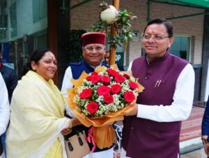 मुख्यमंत्री धामी से नवनियुक्त मंत्री खजान दास ने की मुलाकात