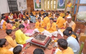 शांतिकुंज में नौनिहालों के संचालन में हुआ गायत्री महायज्ञ