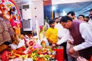 मुख्यमंत्री धामी ने माता की चौकी कार्यक्रम में किया प्रतिभाग