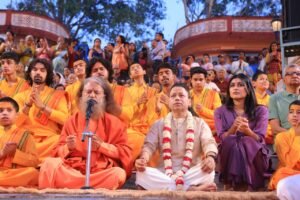 पद्मश्री कैलाश खेर जी पधारे परमार्थ निकेतन