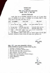 चार आई.पी.एस. अधिकारियों का स्थान्तरण