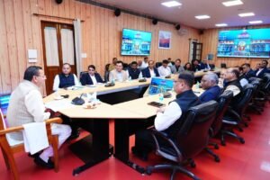 मुख्यमंत्री धामी से “इंडिया डिजिटल इंपॉवरमेंट मीट एंड अवॉर्ड” समारोह के आयोजकों ने की शिष्टाचार भेंट