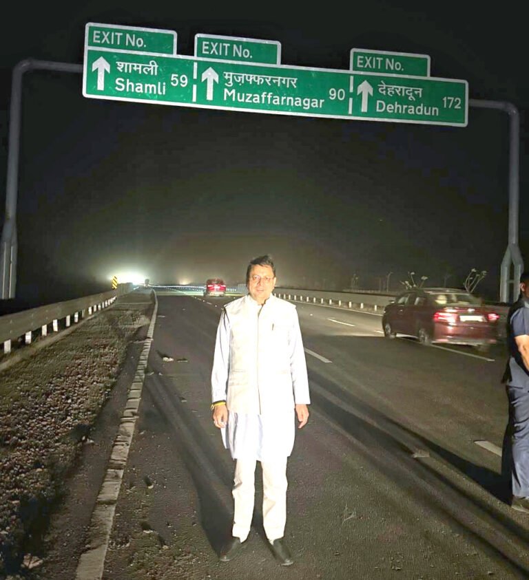 देहरादून-दिल्ली इकोनॉमिक कॉरिडोर से सीएम धामी ने दिल्ली से देहरादून का सफर ढाई घंटे में तय किया, बोले- ये नए भारत की तेज रफ्तार है