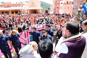 डोल आश्रम में मुख्यमंत्री ने श्री पीठम स्थापना महोत्सव में किया प्रतिभाग, 1100 कन्याओं का पूजन व माँ राजेश्वरी का अभिषेक