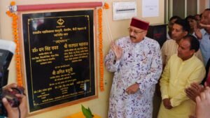 महाराज एवं उच्च शिक्षा मंत्री धन सिंह ने किया खैरासैंण महाविद्यालय भवन का उद्घाटन