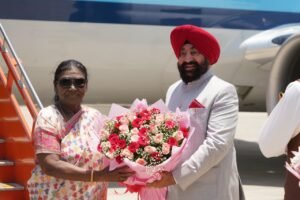 राष्ट्रपति श्रीमती द्रौपदी मुर्मु के देवभूमि उत्तराखण्ड आगमन पर स्वागत