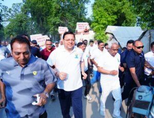 मुख्यमंत्री धामी ने 12वें अंतरराष्ट्रीय योग दिवस के उपलक्ष्य में आयोजित रन फॉर योगा कार्यक्रम में किया प्रतिभाग