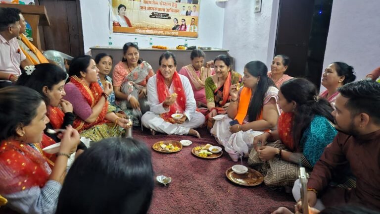 विधायक डॉ. प्रेमचंद ने महिला कार्यकर्ताओं के साथ कम खाद्य तेल की थाली / सेहत से खुशहाली कार्यक्रम मे भाग लिया
