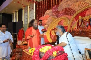श्रीराम कथा के समापन अवसर पर परमार्थ पीठाधीश्वर, पूज्य स्वामी चिदानन्द सरस्वती जी महाराज का पावन सान्निध्य, आशीर्वाद और उद्बोधन