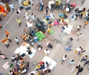 नगर निगम आसमान से ड्रोन से सफाई व्यवस्था पर रख रहा नजर