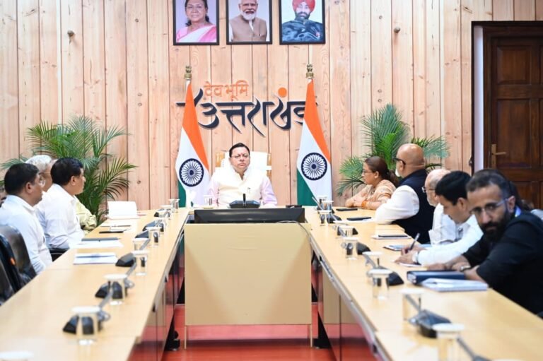 मुख्यमंत्री धामी ने उत्तराखंड क्रीड़ा विश्वविद्यालय(Sports University )गौलापार के निर्माण कार्यों की समीक्षा की