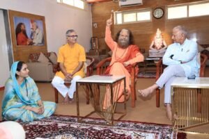 आरएसएस के पर्यावरण विभाग के राष्ट्रीय संयोजक गोपाल आर्य का परमार्थ निकेतन में आगमन