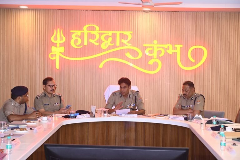 कुम्भ मेले की तैयारियों का जायजा लेने हरिद्वार पहुंचे एडीजी डा. वी मुरुगेशन
