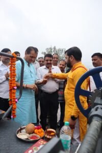 विधायक डॉ. प्रेमचंद ने नटराज चौक से श्यामपुर चौकी तक मार्ग के नवीनीकरण कार्य का किया भूमि पूजन