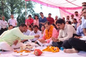विधायक डॉ. प्रेमचंद ने किया विद्युत लाइनों को भूमिगत करने की योजना शुभारंभ