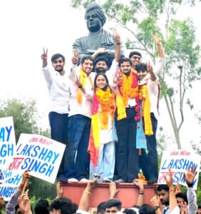 दिल्ली विश्वविद्यालय छात्रसंघ चुनाव में एबीवीपी की जीत पर डॉ. अग्रवाल ने दी बधाई