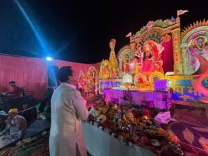 विधायक डॉ. प्रेमचंद ने मां भगवती के जागरण में सम्मिलित होकर प्राप्त किया आशीर्वाद