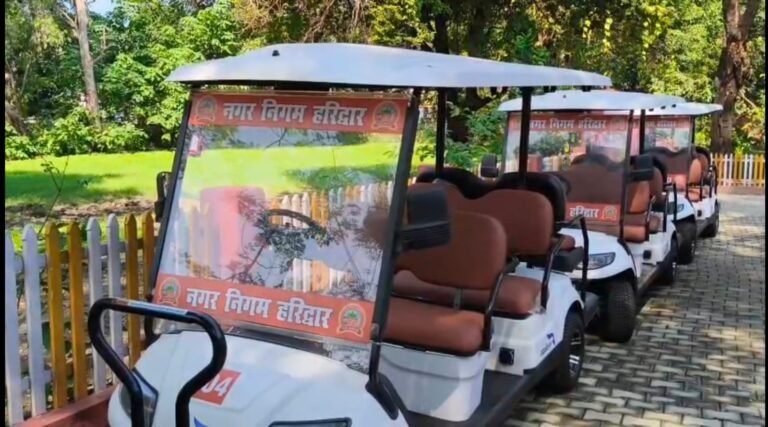 हरिद्वार में दीपावली से पहले शुरू होगी ‘गंगा सारथी’ इलेक्ट्रिक गोल्फ कार्ट सेवा