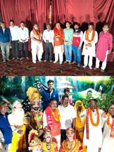 भेल रामलीला मंच पर पहुंचे कांग्रेस राष्ट्रीय प्रवक्ता आलोक शर्मा, कलाकारों का बढ़ाया उत्साह