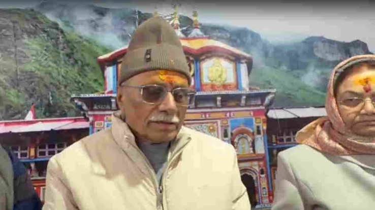 राज्यपाल ढाल सिंह बिसेन ने भगवान बद्री विशाल के किए दर्शन, प्रदेश की खुशहाली की कामना की